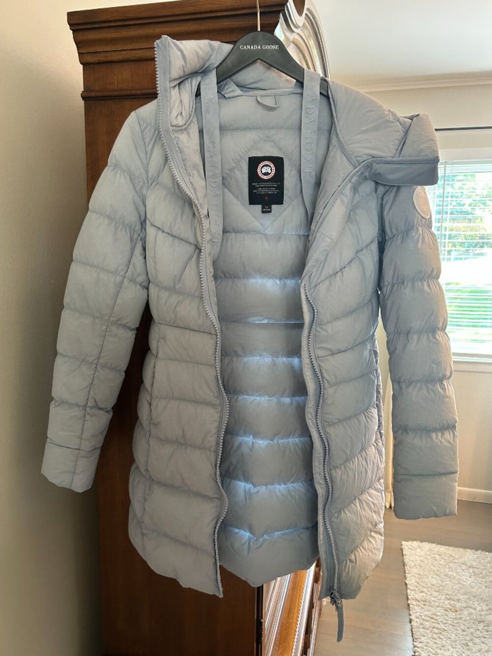 Clair Canada Goose Parka in Dawn Blue